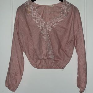 Pink blouse has two coffee stains could wash out